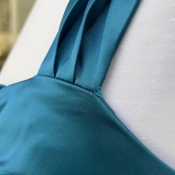 Calvin Klein Size 4 Mini Dress Excellent Condition Green - Picture 11 of 12